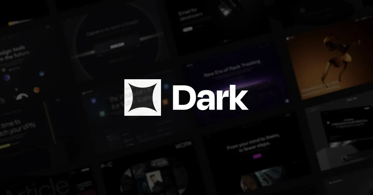 Dark Design website preview