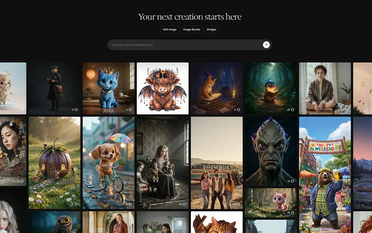Ideogram website preview