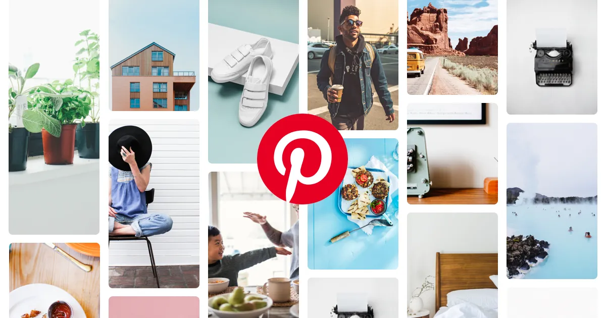 Pinterest website preview