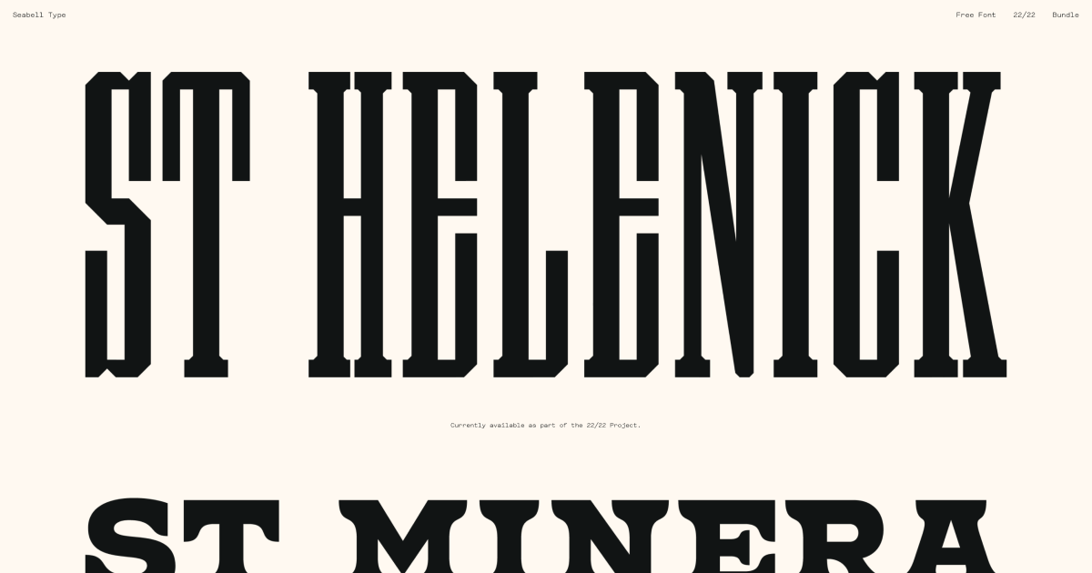 Seabell Type website preview