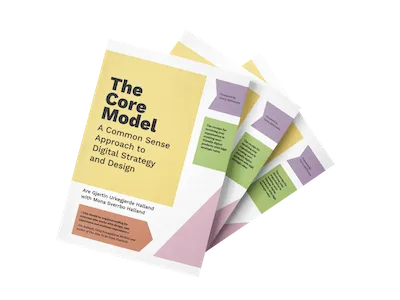 "The Core Model Digital Strategy" by Are Halland website preview